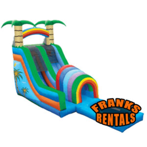 18' Funnel Tunnel Double Inflatable Slide & Pool