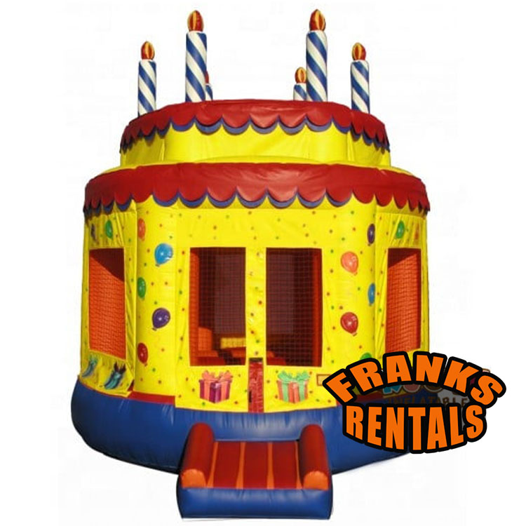 Birthday Cake Inflatable Bounce House