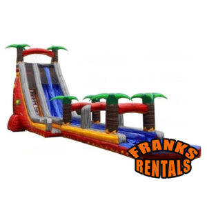 27' Blazing Tropic 2 Lane Run & Splash Slide